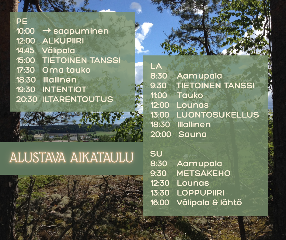 Naistenretriitin ohjelma